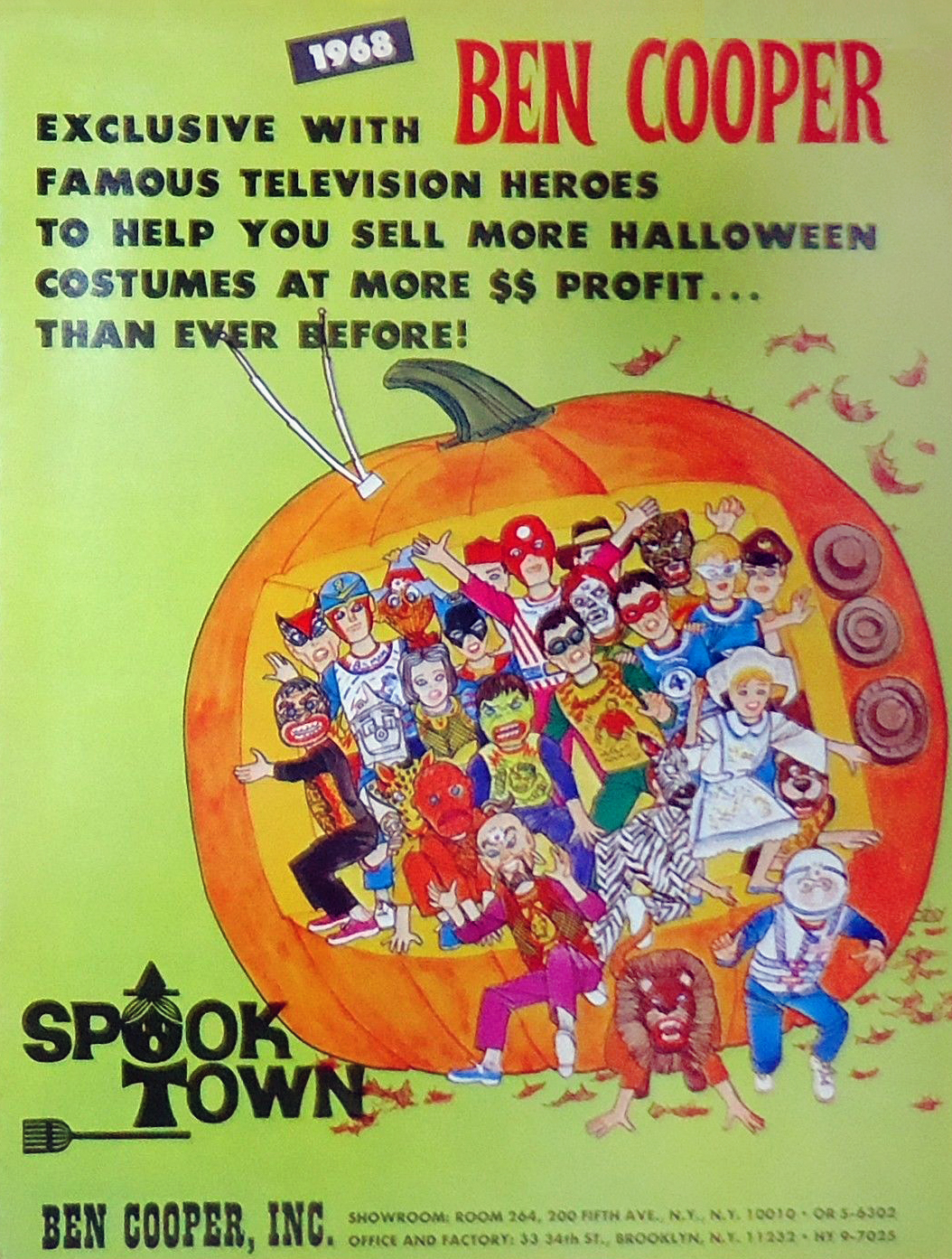 Ben Cooper Costumes 1968 catalog cover