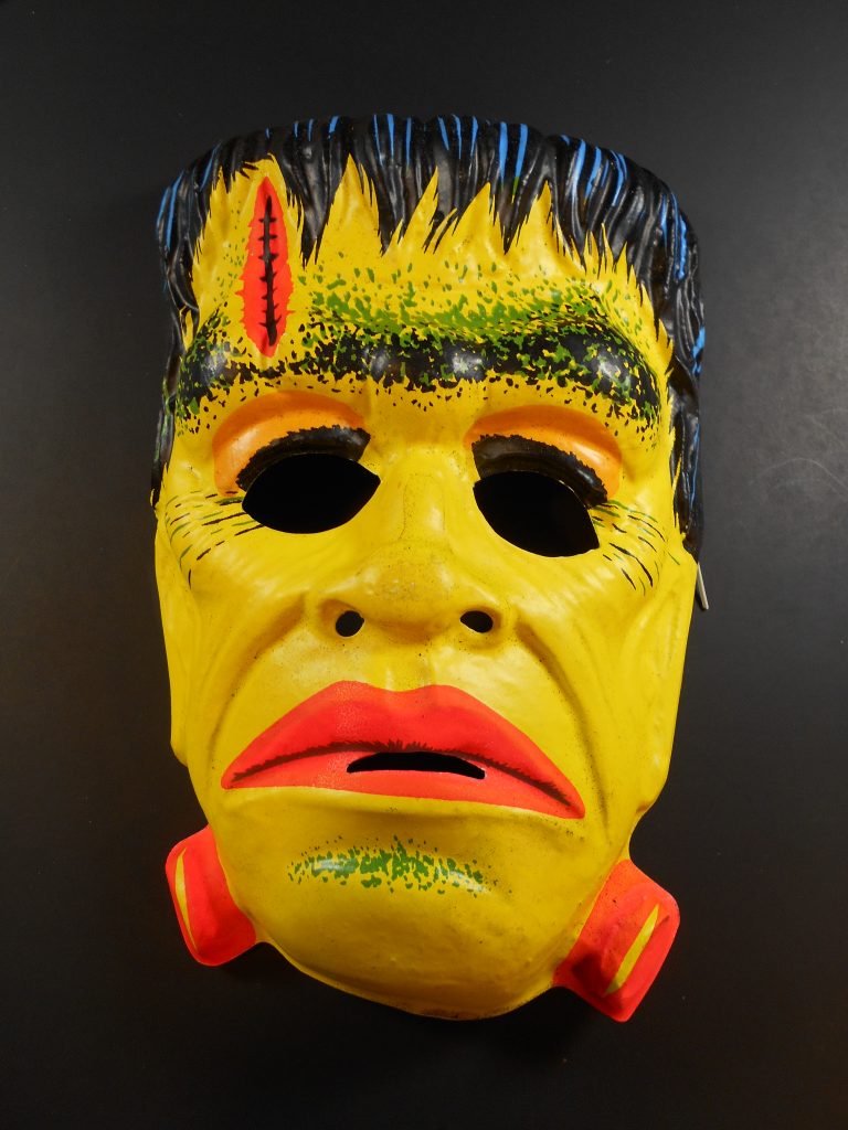 Vintage Frankenstein mask by Ben Cooper.